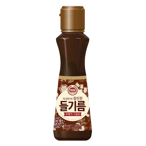 해표 참진한 들기름, 320ml, 1개