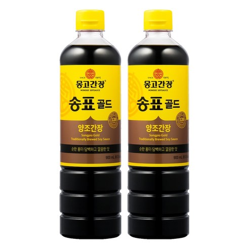 몽고간장 송표 골드, 900ml, 2개