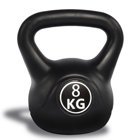리브스포 코어 전신운동 케틀벨, 블랙, 8kg, 1개