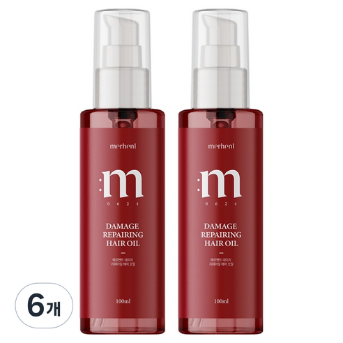 메르헨트 데미지 리페어링 헤어오일, 100ml, 6개