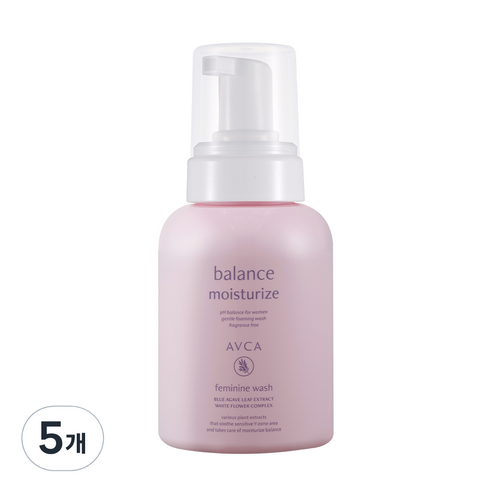 아브카 퓨어 앤 버블 약산성 여성청결제, 5개, 300ml