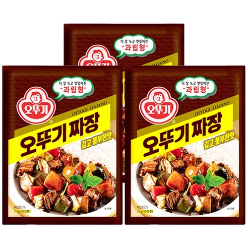 오뚜기 짜장 깊고 풍부한맛 과립형, 1kg, 3개