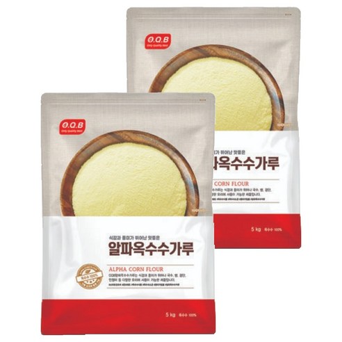 OQB 알파옥수수 가루, 5kg, 2개