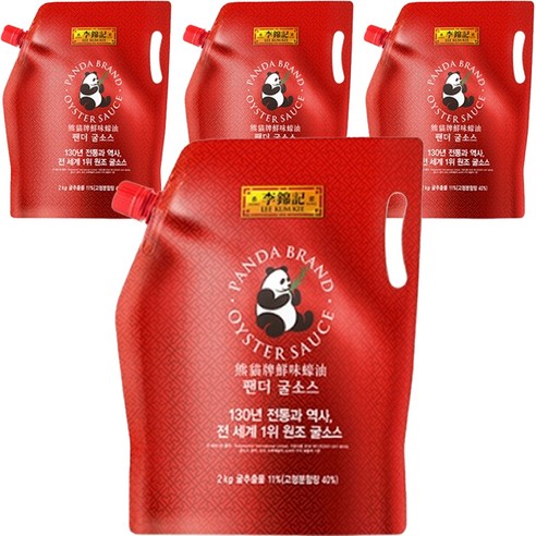 이금기 팬더 굴소스 파우치, 2kg, 4개