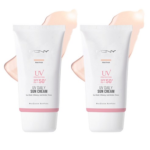 맥퀸뉴욕 유브이 데일리 선크림 매트 피니쉬 SPF50+ PA+++, 50g, 2개
