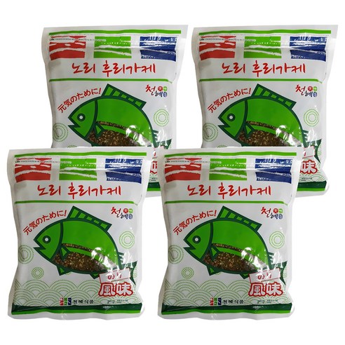 천혜식품 노리 후리가케, 500g, 4개
