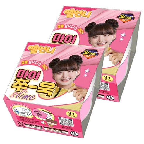 옐언니 보아스린 쁠루모 마이쭈 욱 슬라임, 2개, 핑크