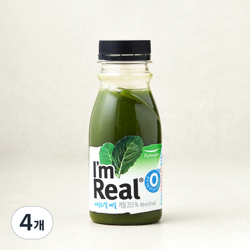 풀무원 아임리얼케일 주스, 190ml, 4개
