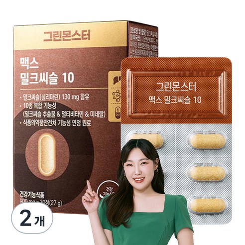 그린몬스터 맥스 밀크씨슬 10, 30정, 2개