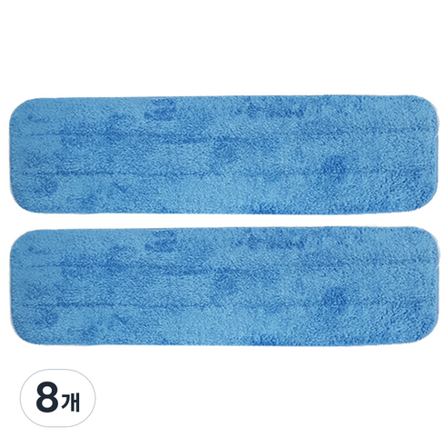 월드크린 초극세사 컷팅 A형 교체형 걸레 60cm, 8개
