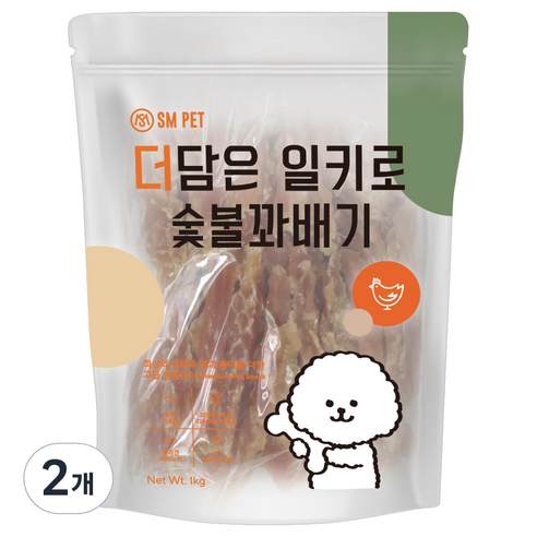 반려동물 더담은 숯불 꽈배기 수제간식, 1kg, 1개, 닭 더올바른간식