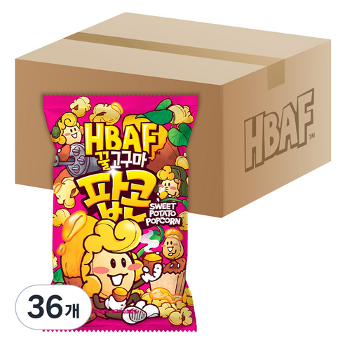 바프 꿀고구마 팝콘, 80g, 36개