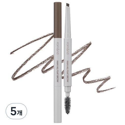 롬앤 한올 플랫 브로우 0.17g, c2 그레이스토프, 5개