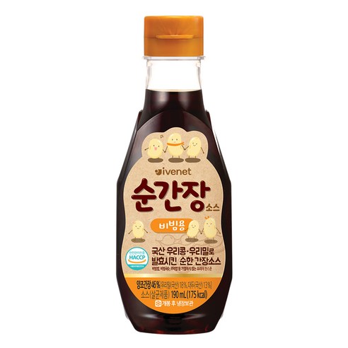 아이배냇베베 순간장 소스 190ml, 비빔용, 1개