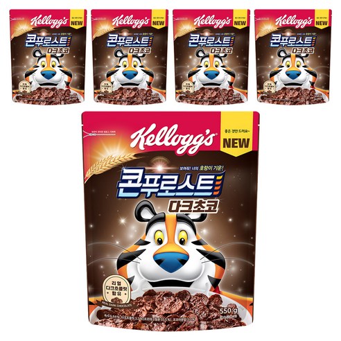 콘푸로스트 다크초코 시리얼, 550g, 5개