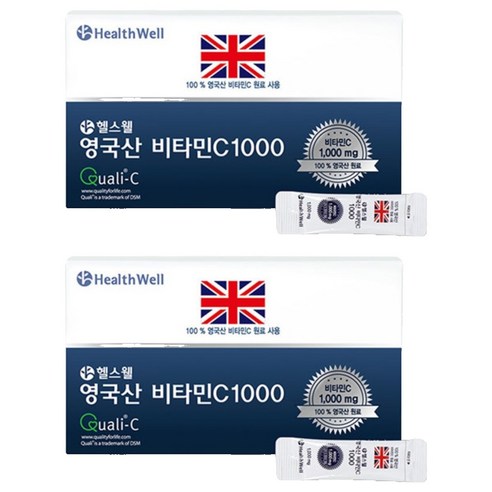 헬스웰 영국산 비타민C 1000, 100g, 2개