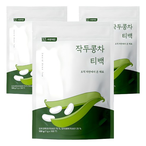 자연지인 작두콩 차 삼각티백, 1g, 100개입, 3개