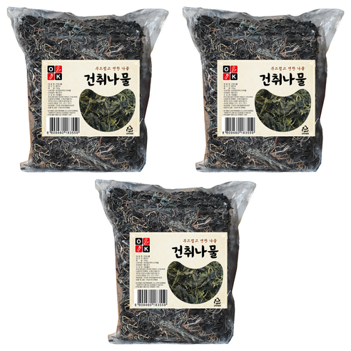오케이 건취나물, 100g, 3개