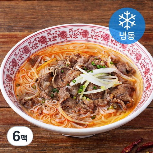 마이하노이 매운 고기폭탄 쌀국수 (냉동), 750g, 6팩