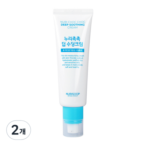 누리숲 누리촉촉 딥 수딩크림, 70ml, 2개