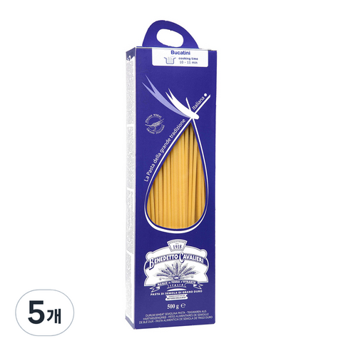 베네데토까발리에리 부카티니 파스타, 500g, 5개