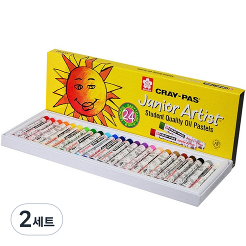 사쿠라 심플리앤 오일파스텔, 24색, 2세트