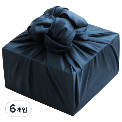 봄91 640 실크 홑보자기 90 x 90 cm, 청록, 6개입
