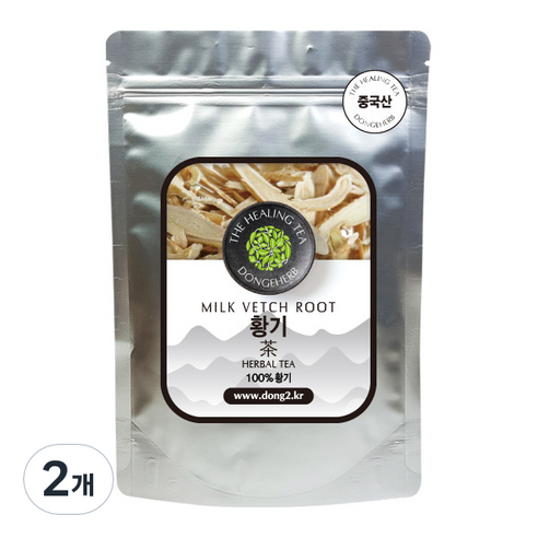 동이약초 중국산 황기 피황기 1년근, 100g, 2개