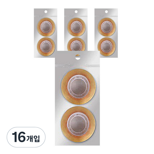 블루마토 투명테이프3 폭 18mm x 길이 35m 2p, 혼합 색상, 16개입