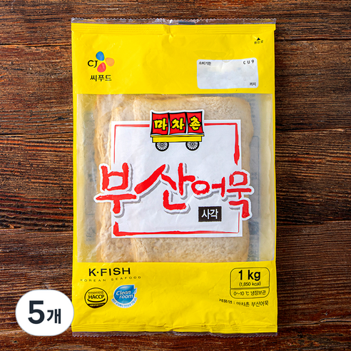 마차촌 부산어묵 사각, 1kg, 5개