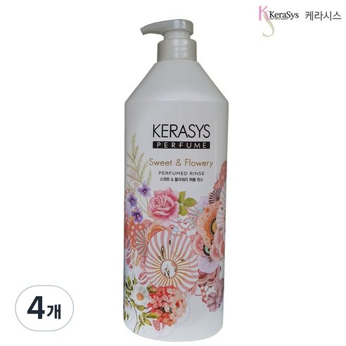 케라시스 스위트 앤 플라워리 퍼퓸 린스, 1000ml, 4개