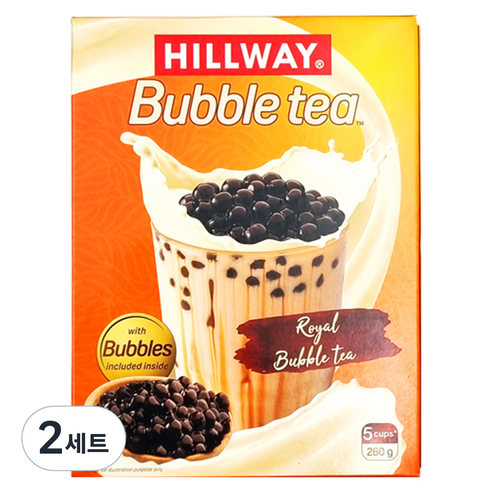 힐웨이 로얄 버블티 고형차 22g x 5p + 버블 30g x 5p 세트, 2세트