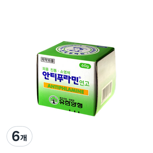 유한양행 안티푸라민 연고 60g, 6개