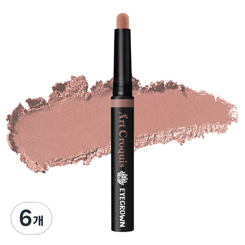 EYECROWN 아트크로키스틱 올웨이스틱 아이섀도, 코토리베이지, 6개