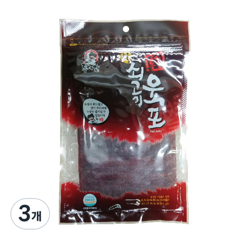 홍대감 순쇠고기 육포, 170g, 3개