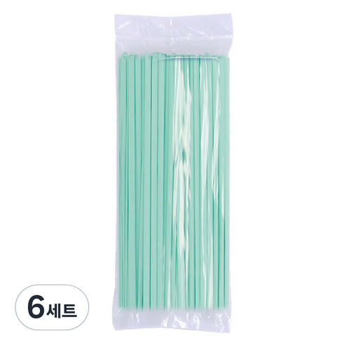 마다꾸미 요술 매직 파티 벌룬 막대풍선 100p 세트, 파스텔라이트민트, 6세트