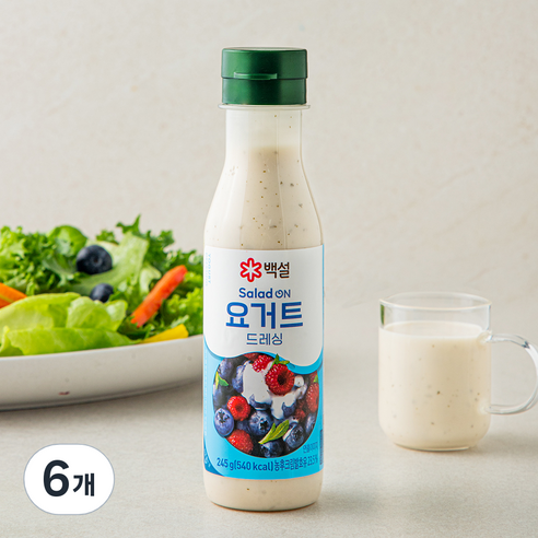 백설 요거트 드레싱, 245g, 6개