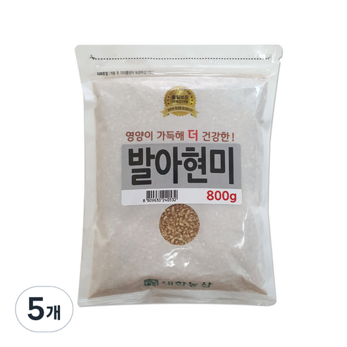 대한농산 발아현미, 800g, 5개