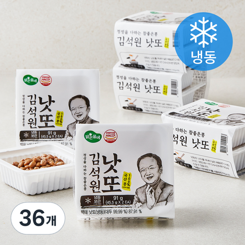 맑은물에 참좋은콩 김석원 낫또 (냉동), 45.5g, 12개입, 3개