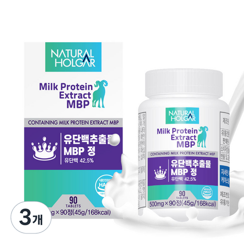 내추럴올가 유단백추출물 MBP정, 45g, 3개