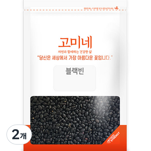 고미네 블랙빈, 1kg, 2개