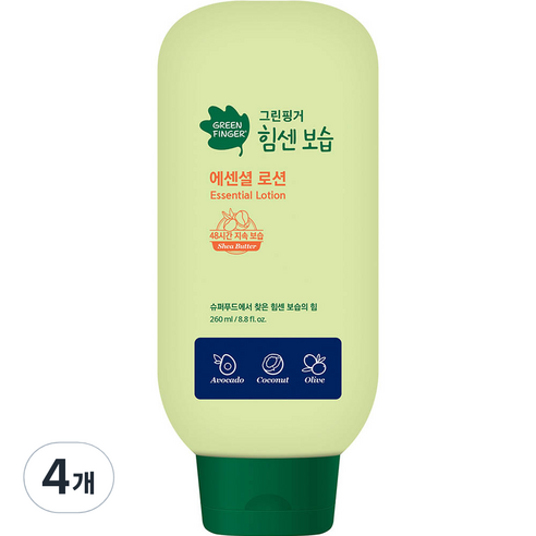 그린핑거 힘센보습 에센셜 로션, 260ml, 4개