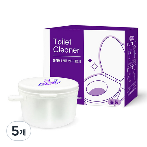 매직싹 자동 변기 세정제 본품, 60g, 5개