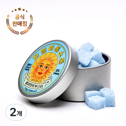 자일리톨 스톤 페퍼민트 부스터 70g, 2개