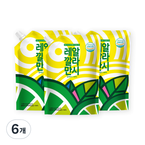 바로푸드 레알 깔라만시, 1L, 6개
