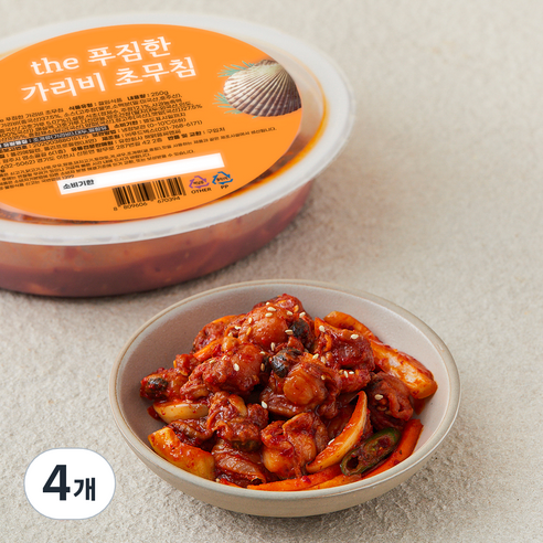 the푸짐한 가리비 초무침, 250g, 4개