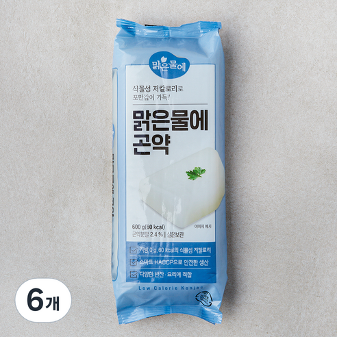 맑은물에 곤약, 600g, 1개입, 6개