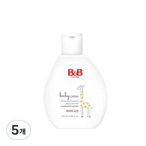 비앤비 베이비로션, 120ml, 5개