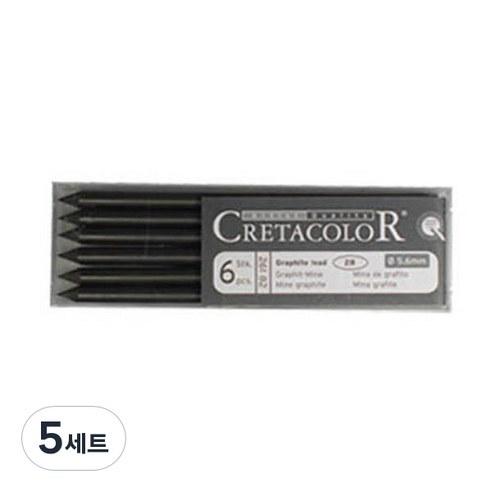 크레타칼라 샤프콘테심 6p, 26012(스폐셜소프트블랙), 5세트