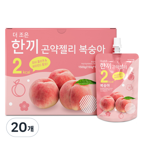 더존건강 더 조은 한끼곤약젤리 복숭아, 150ml, 200개